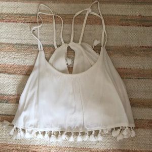 Rumor Boutique Tassle Crop Top